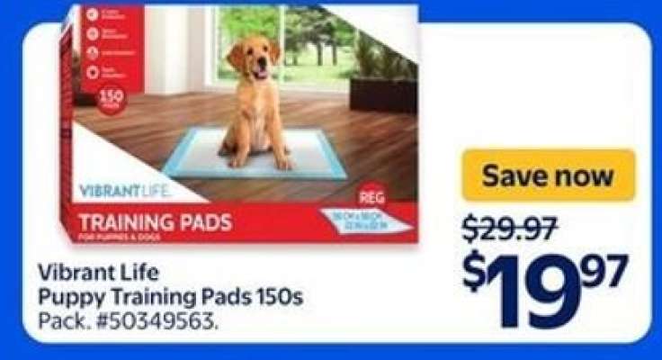Vibrant Life Puppy Training Pads 150s
