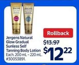 Jergens Natural Glow Gradual Sunless Self Tanning Body Lotion