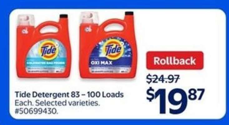 Tide Detergent 83 – 100 Loads