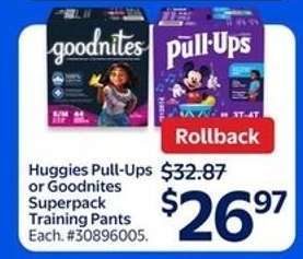 Huggies Pull-Ups or Goodnites Superpack Training Pants