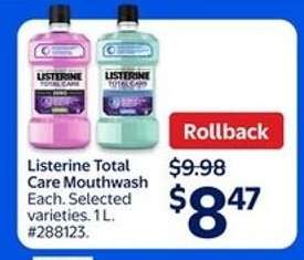LISTERINE TOTAL CARE MOUTHWASH