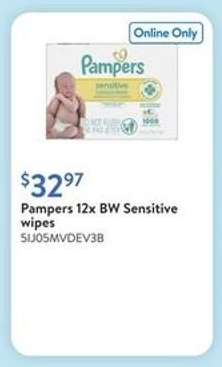 Pampers 12x BW Sensitive wipes