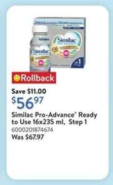 Similac Pro-Advance Ready to Use 16x235 ml, Step 1
