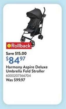 Harmony Aspire Deluxe Umbrella Fold Stroller