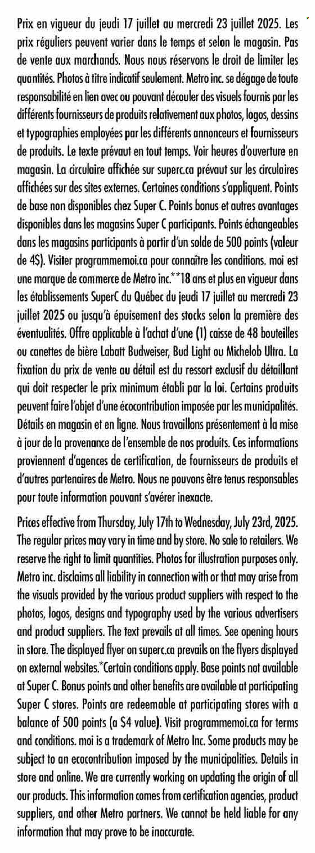 Super C flyer - July 17, 2025 - July 23, 2025. Page 15
