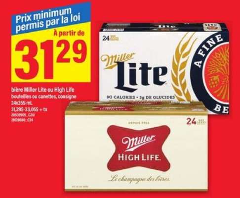 Miller Lite ou High Life