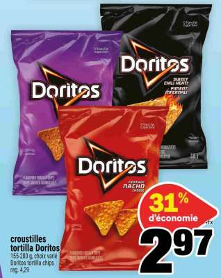 CROUSTILLES TORTILLA DORITOS