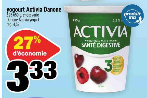 YOGOURT ACTIVIA DANONE