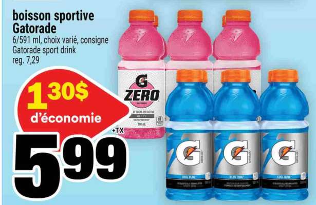 BOISSON SPORTIVE GATORADE