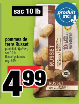 POMMES DE TERRE RUSSET