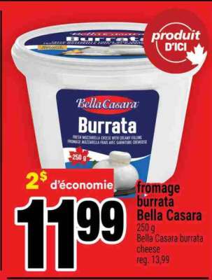 FROMAGE BURRATA BELLA CASARA