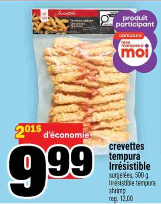 CREVETTES TEMPURA IRRÉSISTIBLE