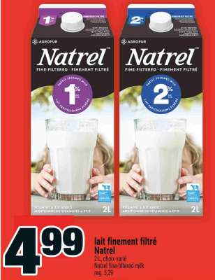 LAIT FINEMENT FILTRÉ NATREL
