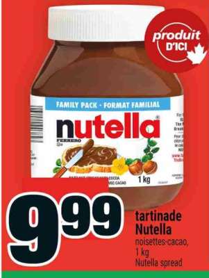 TARTINADE NUTELLA
