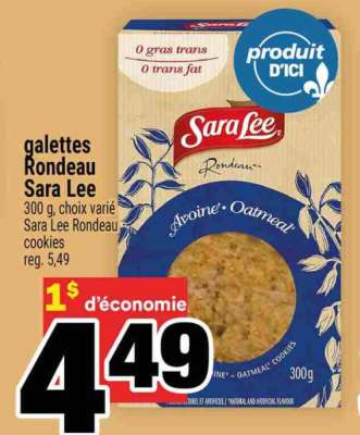 GALETTES RONDEAU SARA LEE
