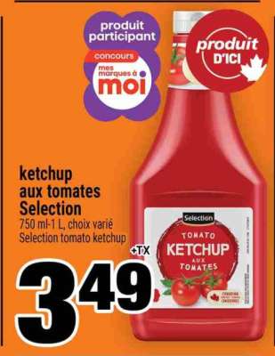 KETCHUP AUX TOMATES SELECTION
