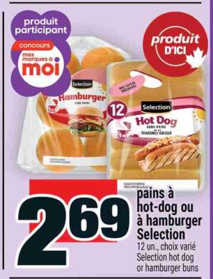Pains à Hot-Dog ou à Hamburger Selection