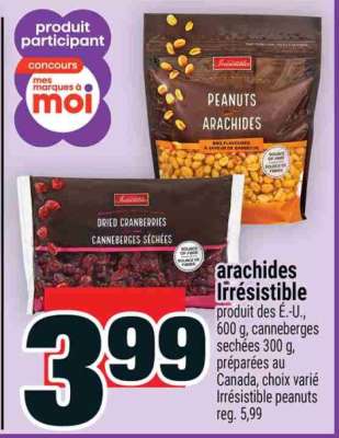 ARACHIDES IRRÉSISTIBLE