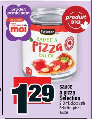 SAUCE À PIZZA SELECTION