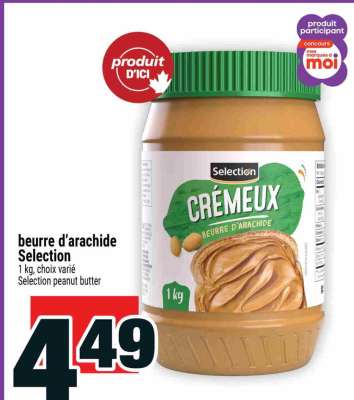 BEURRE D'ARACHIDE SELECTION