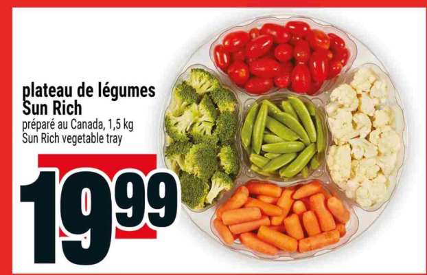 PLATEAU DE LÉGUMES SUN RICH