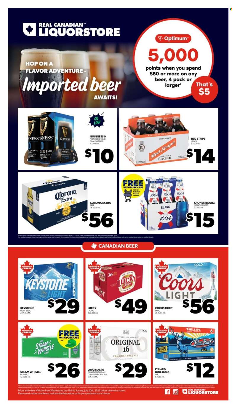 Real Canadian Liquorstore Flyer - July 16, 2025 - July 20, 2025.