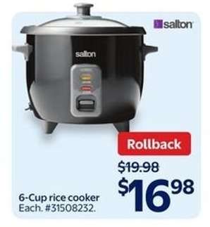 6-Cup rice cooker