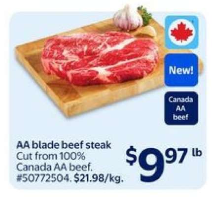 AA blade beef steak