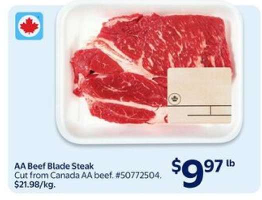 AA Beef Blade Steak