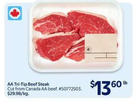 AA Tri-Tip Beef Steak
