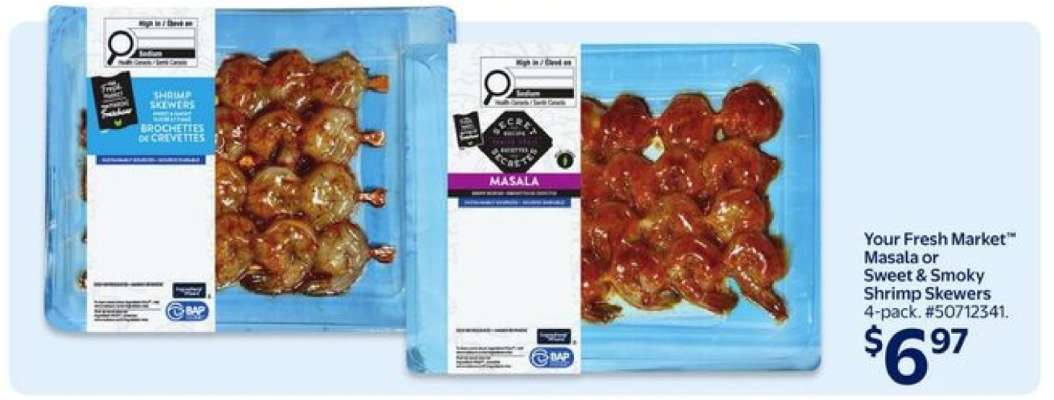 Your Fresh Market Masala or Sweet & Smoky Shrimp Skewers