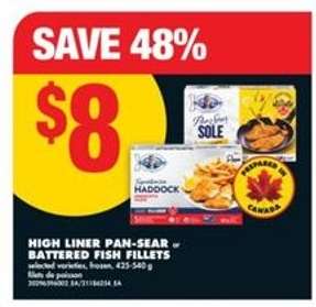 HIGH LINER PAN SEAR or BATTERED FISH FILLETS