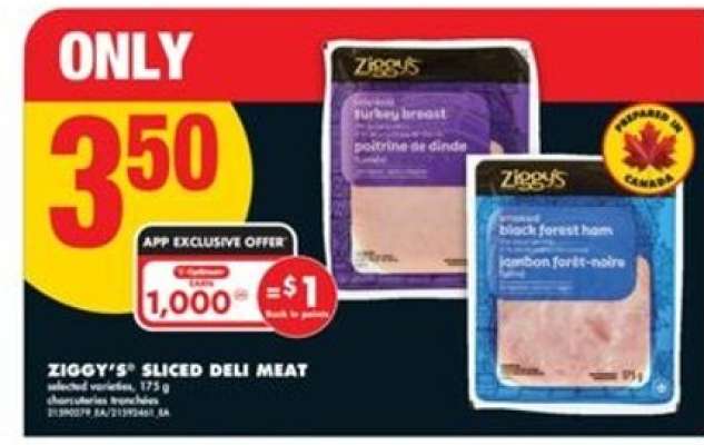 Ziggy's Sliced Deli Meat