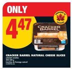 CRACKER BARREL NATURAL CHEESE SLICES