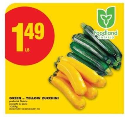 GREEN or YELLOW ZUCCHINI