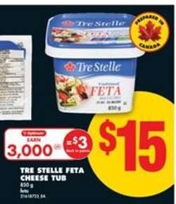 TRE STELLE FETA CHEESE TUB