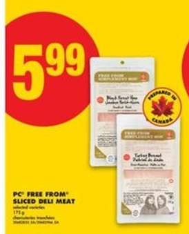 PC Free From Sliced Deli Meat