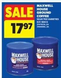 MAXWELL HOUSE GROUND COFFEE