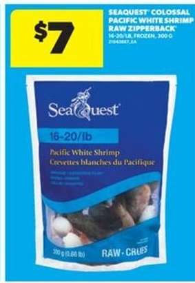SEAQUEST COLOSSAL PACIFIC WHITE SHRIMP