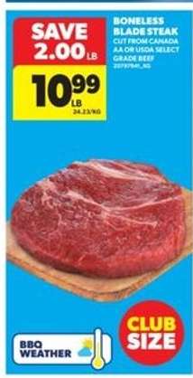 Boneless Blade Steak