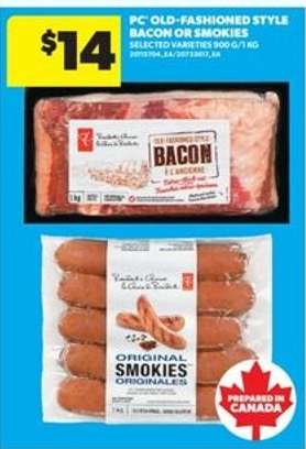 PC Old-Fashioned Style Bacon or Smokies