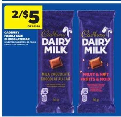 Cadbury Family Size Chocolate Bar