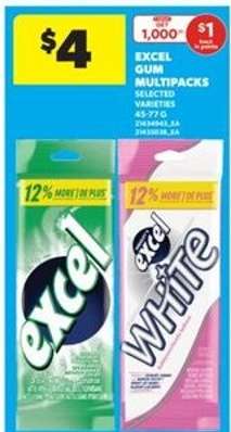 EXCEL GUM MULTIPACKS