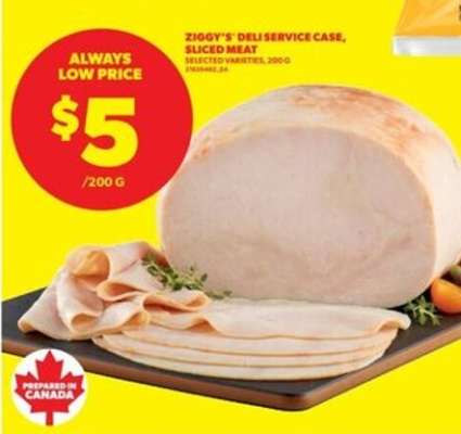 Ziggy's Deli Service Case, Sliced Meat