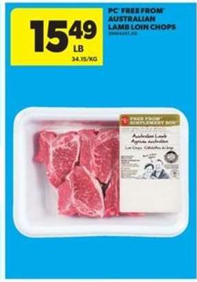 PC Free From Australian Lamb Loin Chops