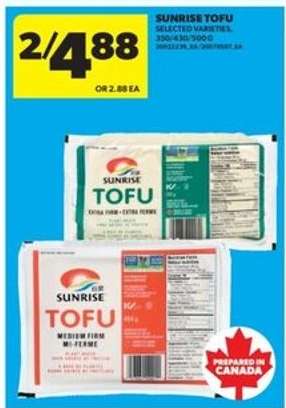 SUNRISE TOFU