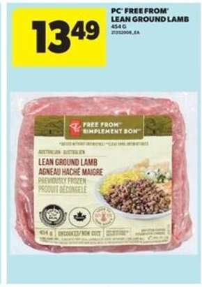 PC Free From Lean Ground Lamb