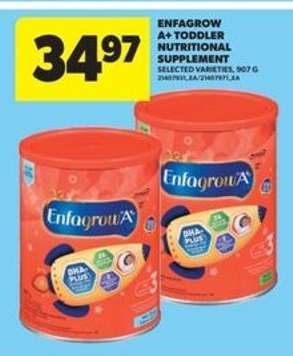 ENFAGROW A+ TODDLER NUTRITIONAL SUPPLEMENT