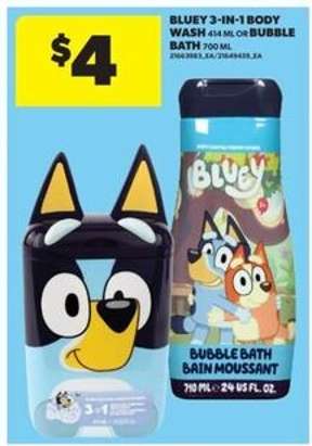 Bluey 3-in-1 Body Wash or Bubble Bath