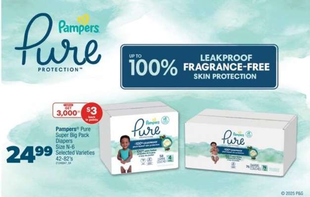 Pampers Pure Super Big Pack Diapers